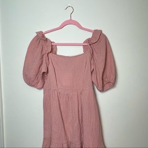 NWT Forever 21 Pink Babydoll Dress Size Medium